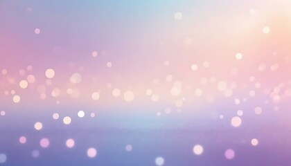 Gentle luminescence evokes a serene atmosphere through soft pastel hues and diffused bokeh effects.