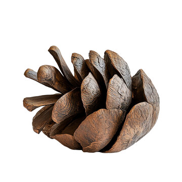 recommend clip art: Pine cone, white isolate background