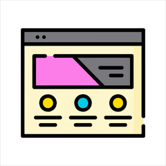 vector illustration of a calculator