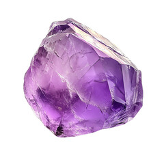 Amethyst, white isolate background