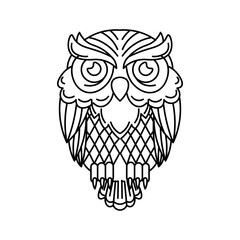 Obraz premium Owl icon on white background