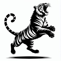 silhouettes of wildlife animals