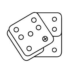 dice tray icon, dice tray line art - simple line art of dice tray, perfect for dice tray logos and icons