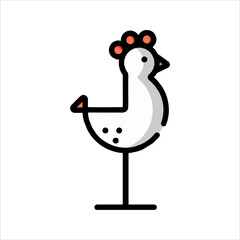 vector illustration of a bird