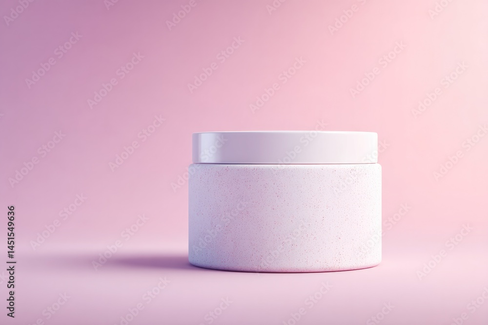 Aufkleber sleek empty podium on pristine surface ideal for showcasing skincare products with ample copy space