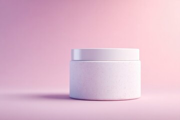 sleek empty podium on pristine surface ideal for showcasing skincare products with ample copy space