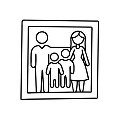 family photo spot icon, family photo spot line art - simple line art of family photo spot, perfect for family photo spot logos and icons