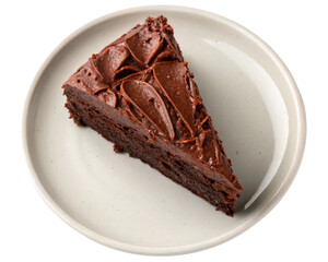 Chocolate Cake on transparent