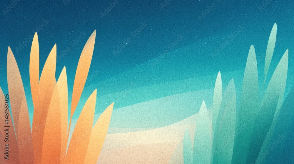 Poster abstract design captures essence of shavuot integrating symbols of wheat torah and nature with harmo