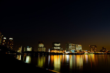 Obraz premium お台場、東京湾岸の夜景