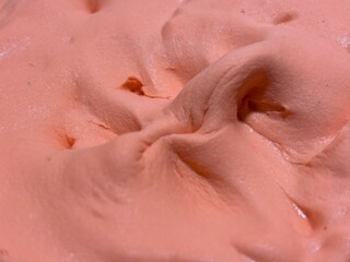 Fototapeta premium Pastel Pink Slime Texture in Close-Up View