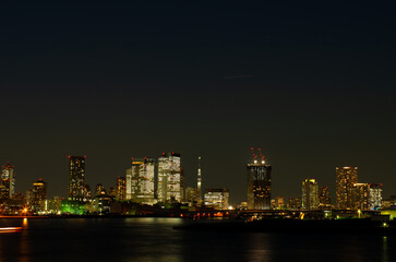 Obraz premium お台場、東京湾岸の夜景