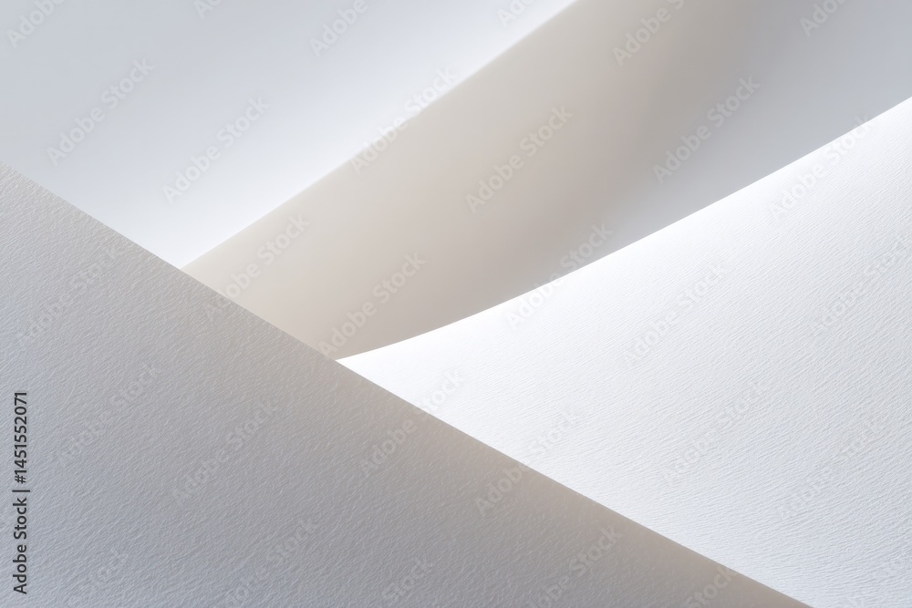 Poster capture abstract composition featuring random shapes in minimalistic setting with abundant copy spac