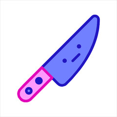 vector illustration of a knife