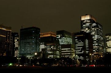 Fototapeta premium 東京駅,丸の内界隈の夜景