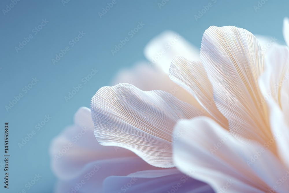 Poster close-up of digital art piece capturing intricate details with smooth minimalistic design