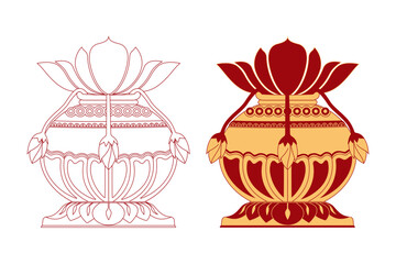 Sri Lankan Traditional Punkalasa illustration Art
