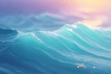 close-up of vibrant colorful waves captured in motion