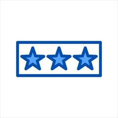Obraz premium blue star icon