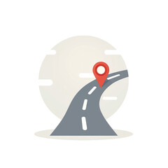 GPS Navigation, Road Trip, Destination - Minimalism