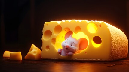 Mouse and Giant Cheese