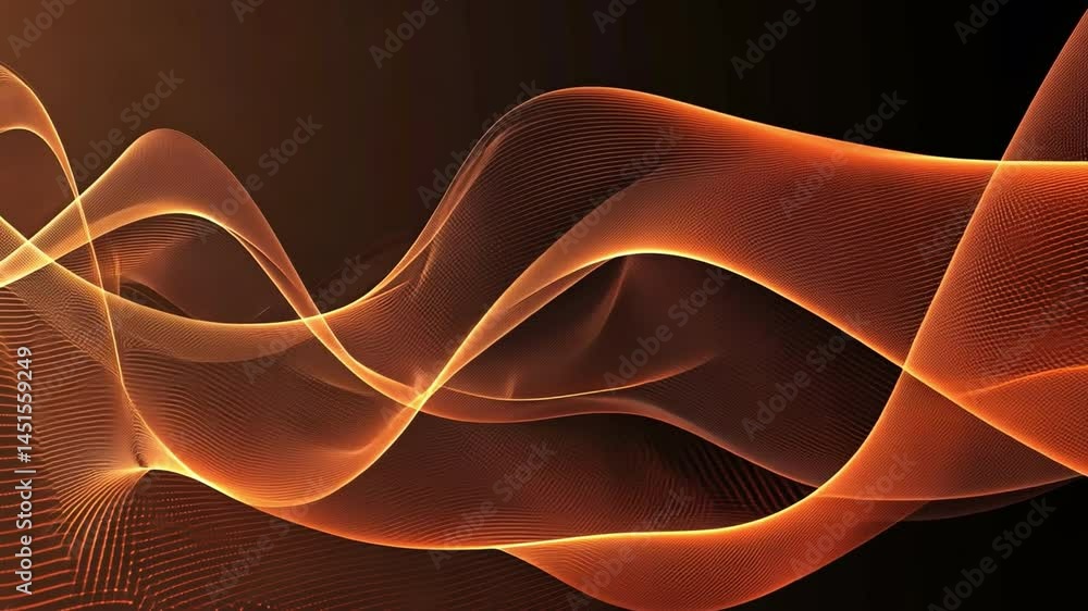Poster abstract wave patterns dynamic fluid energy in orange design backgrounds with captivating texture an