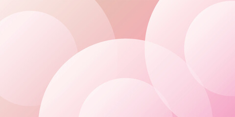 Minimalist banner background  pastel colorful  pink and yellow gradations. Circle effect style modern