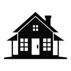 house icon isolated on white.