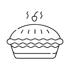 apple pie icon, apple pie line art - simple line art of apple pie, perfect for apple pie logos and icons
