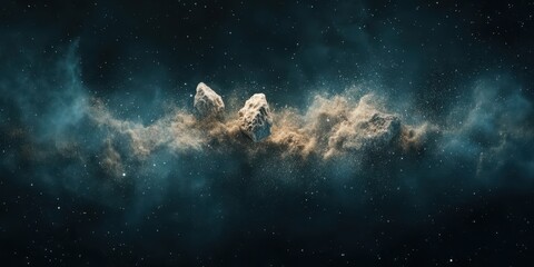 Obraz premium Asteroid banner