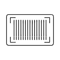barcode icon, barcode line art - simple line art of barcode, perfect for barcode logos and icons