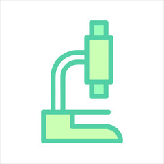 vector illustration of a microscope