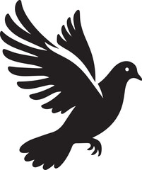A Pigeon Vector Art Illustration EPS File
