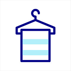 clothes hangers isolated on white