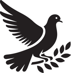 A Pigeon Vector Art Illustration EPS File

