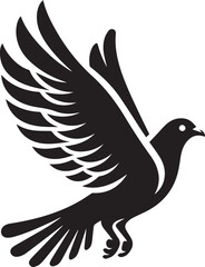 A Pigeon Vector Art Illustration EPS File
