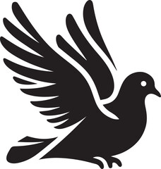 A Pigeon Vector Art Illustration EPS File
