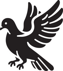 A Pigeon Vector Art Illustration EPS File
