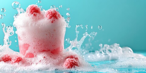 Fototapeta premium Bath bubbles banner