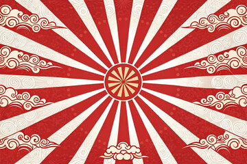 Red white vintage comic background