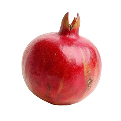 Ripe pomegranate on a clean transparent background, highlighting its vibrant color and texture, ripe Pomegranate fruit on transparent background