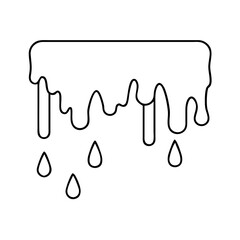 paint drip texture icon, paint drip texture line art - simple line art of paint drip texture, perfect for paint drip texture logos and icons