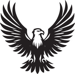 Beautiful Black Eagle Vector Silhouette Art This Is An Editable And Printable Vector Eps File
