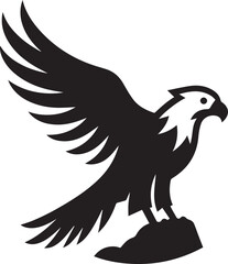 Beautiful Black Eagle Vector Silhouette Art This Is An Editable And Printable Vector Eps File
