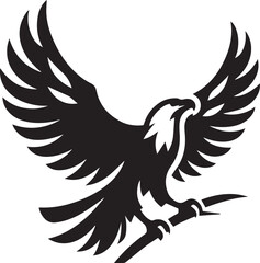 Beautiful Black Eagle Vector Silhouette Art This Is An Editable And Printable Vector Eps File
