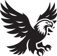 Beautiful Black Eagle Vector Silhouette Art This Is An Editable And Printable Vector Eps File

