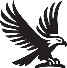 Beautiful Black Eagle Vector Silhouette Art This Is An Editable And Printable Vector Eps File
