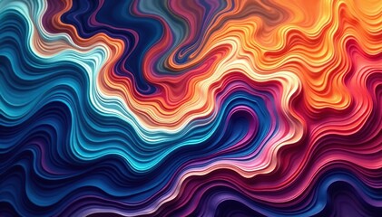 Fototapeta premium Intricate swirling patterns, subtle gradients, flowing lines, nature, aesthetic, fantasy