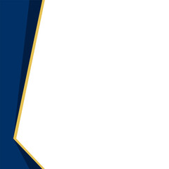 Geometrical Border Blue Shape Modern