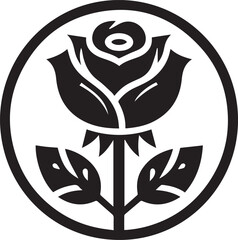 A Rose Vector Art Illustration EPS File
